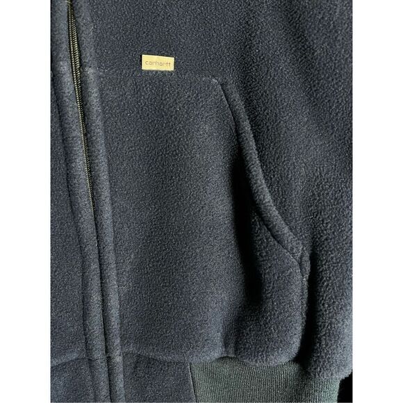 Vintage Carhartt Full Zip Fleece Double Face Made In USA Jacket - Picture 2 of 7